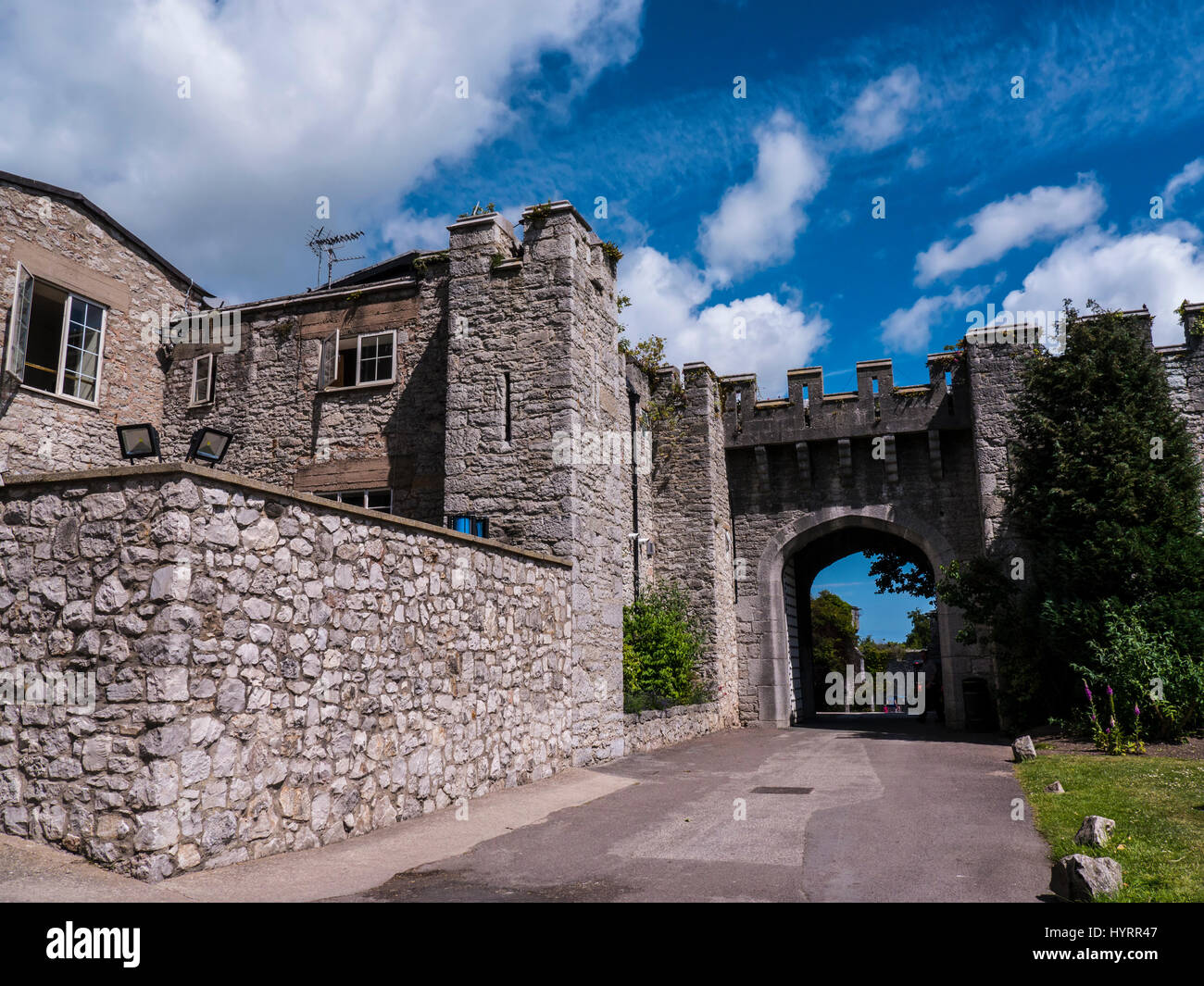 Das schöne Schloss und Gärten von Bodelwyddan Schloss in Nord-Wales Stockfoto