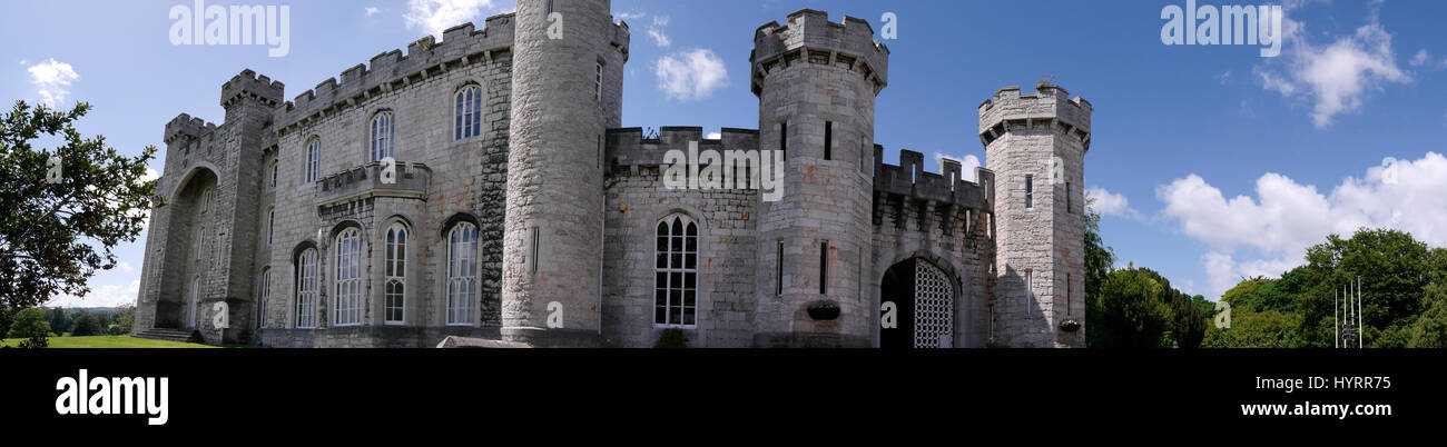 Das schöne Schloss und Gärten von Bodelwyddan Schloss in Nord-Wales Stockfoto