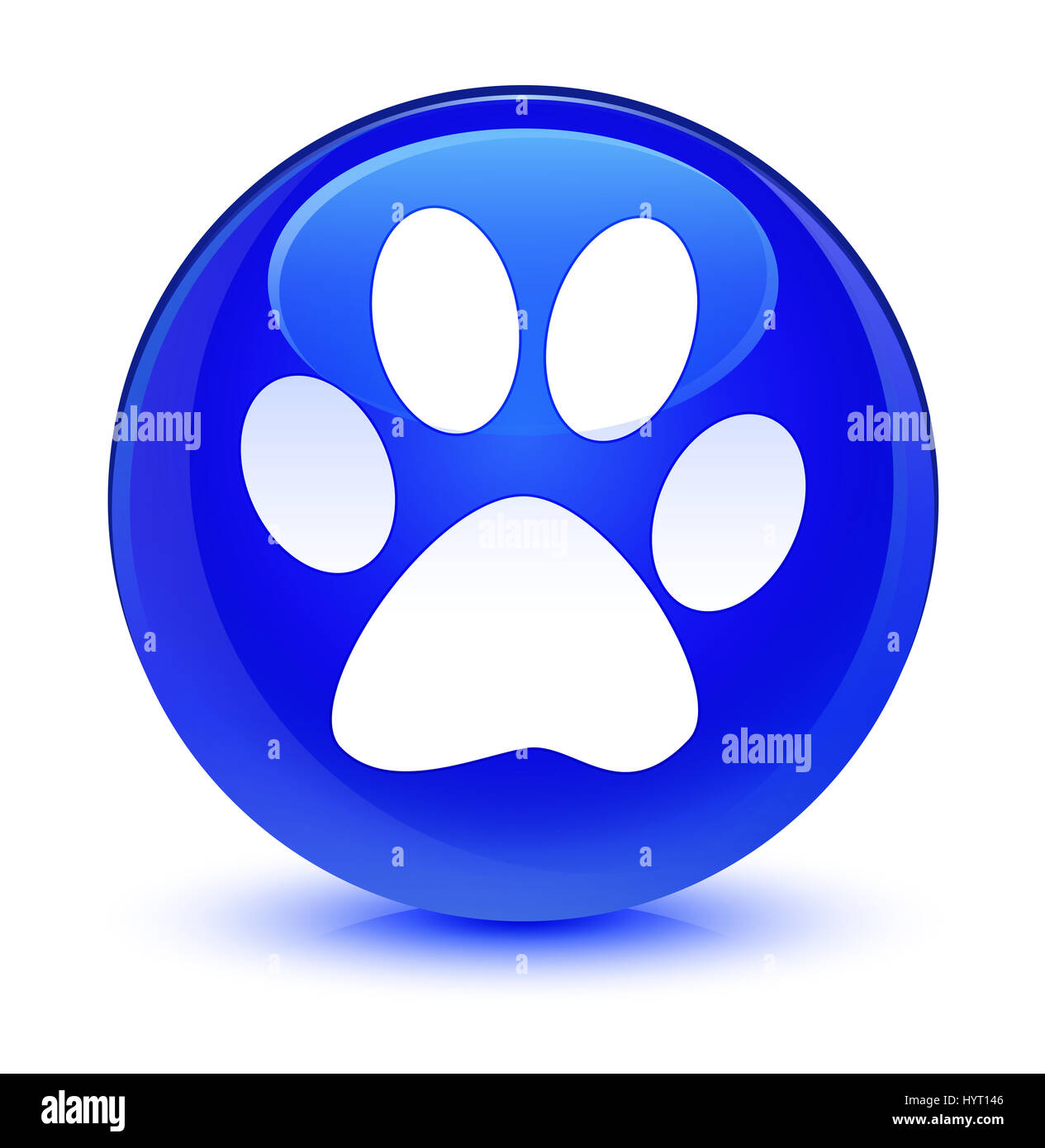 Pfoten Symbol Blau Stockfotos Und Bilder Kaufen Alamy