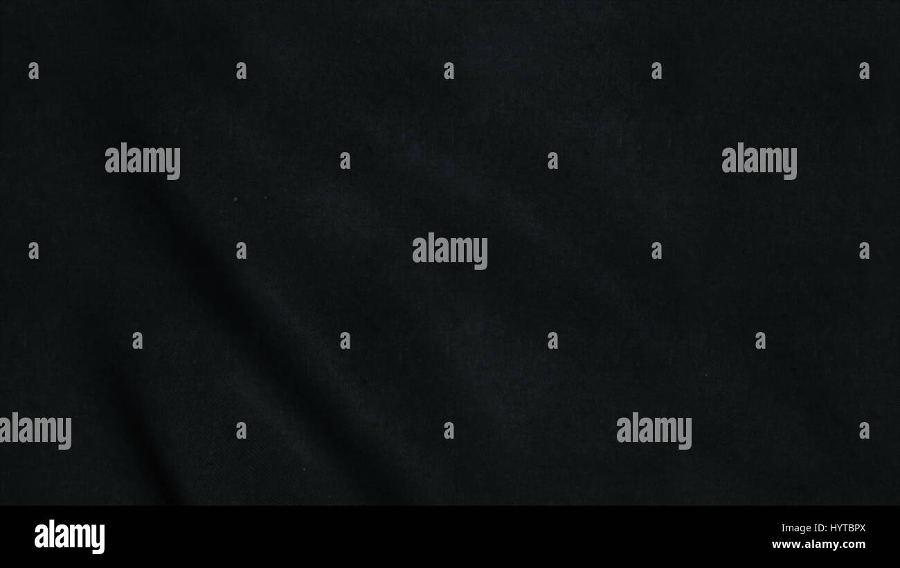 Sehr detaillierte nahtlose Schleife mit schwarzem Stoff Textur. Schleife fertig in 4K Auflösung Stockfoto