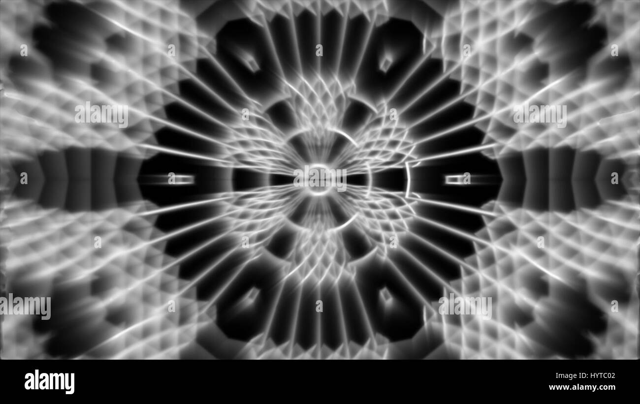 Schleife Kaleidoskop-Sequenz. Abstrakte Bewegung Grafik Hintergrund Stockfoto