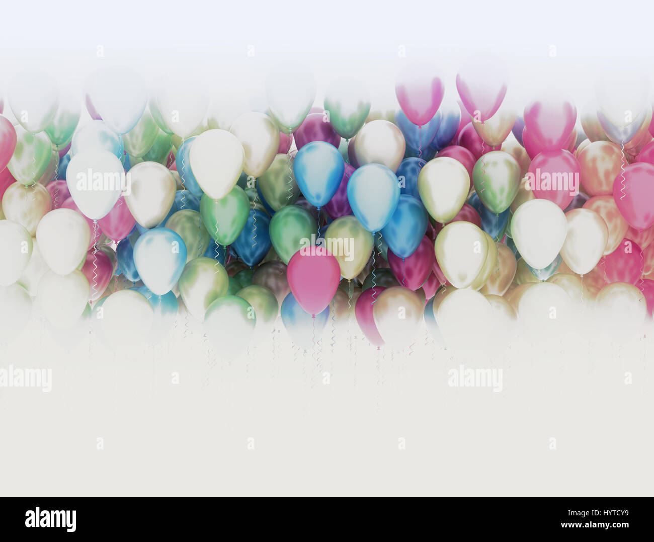 Multi Color Luftballons Feier Hintergrund Stockfoto