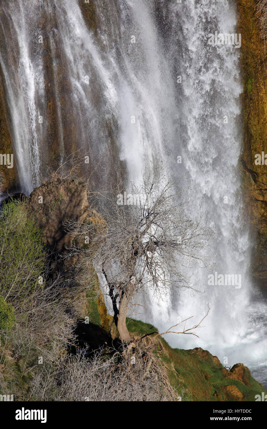 Manojlovac Wasserfall im Frühjahr, Krka Nationalpark, Kroatien Stockfoto