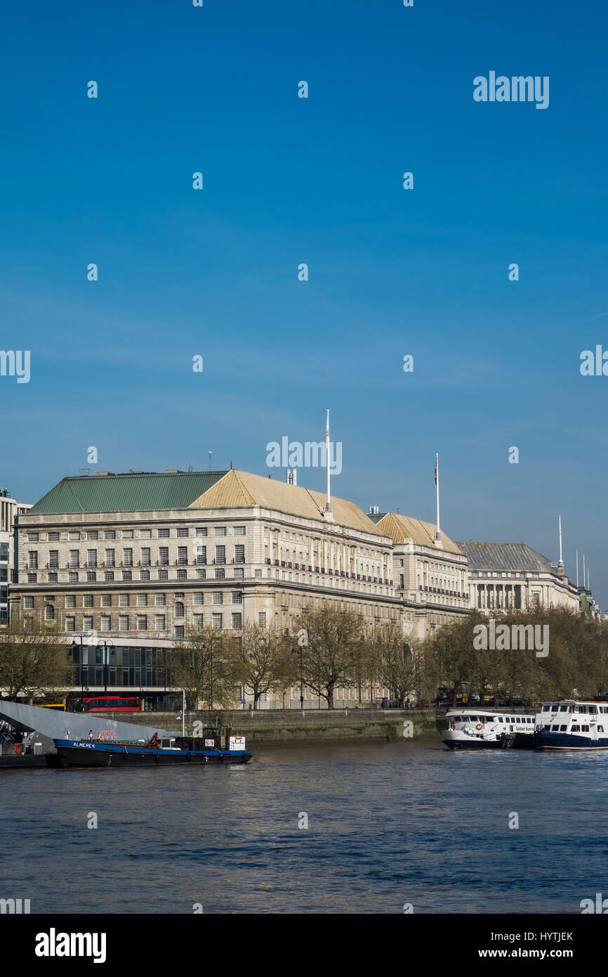 MI5 Nationales Hauptquartier, Thames House, Millbank, London, England, Vereinigtes Königreich Stockfoto
