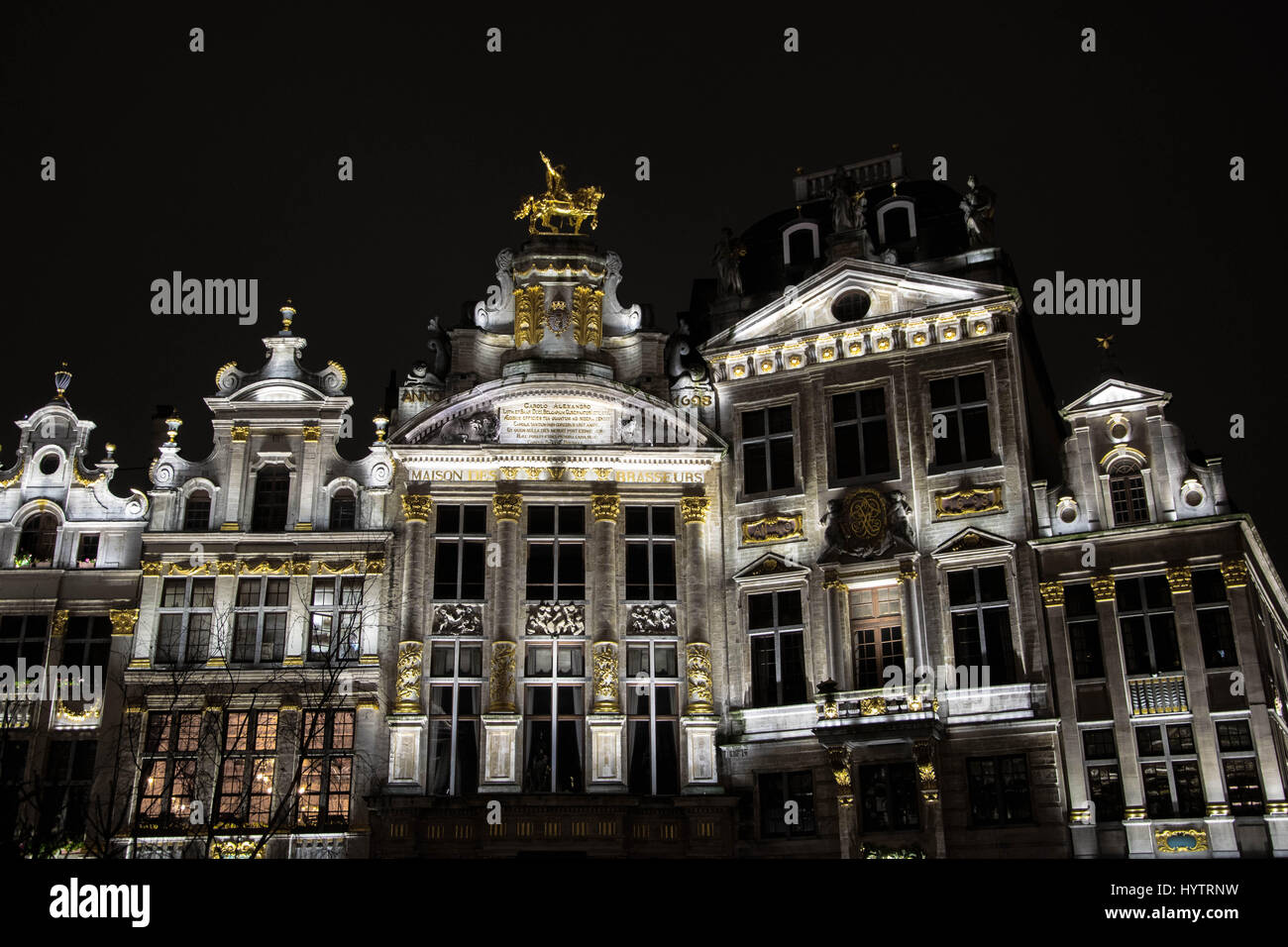 Zunfthäuser, Grand-Place, Brüssel, Belgien Stockfoto