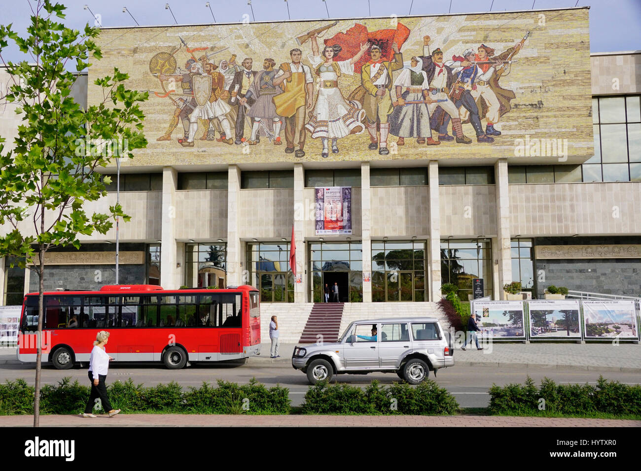 National History Museum in Tirana, Albanien. Stockfoto