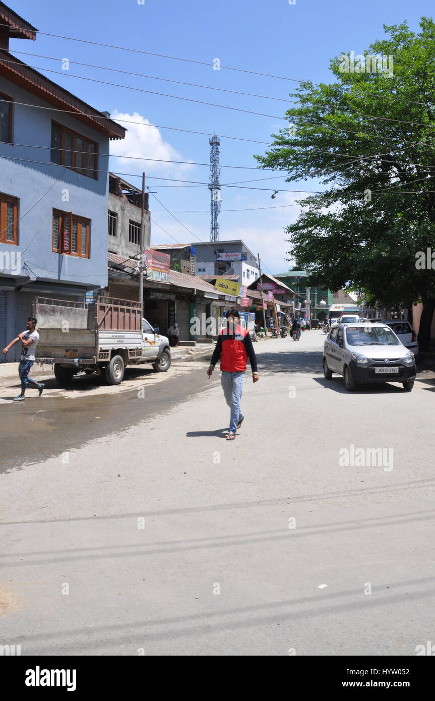 Kashmir auf dem Straßenfoto, Paradies auf der Erde, (Photo Copyright © by Saji Maramon) Stockfoto