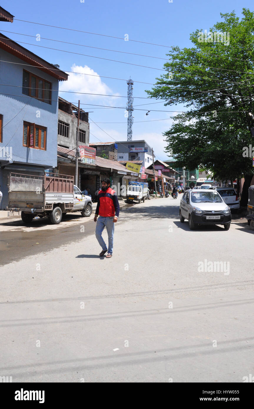 Kashmir auf dem Straßenfoto, Paradies auf der Erde, (Photo Copyright © by Saji Maramon) Stockfoto