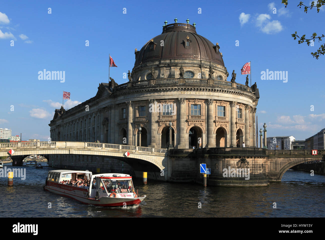 Fluss Spree, Bode-Museum, Berlin, Deutschland, Museumsinsel Stockfoto