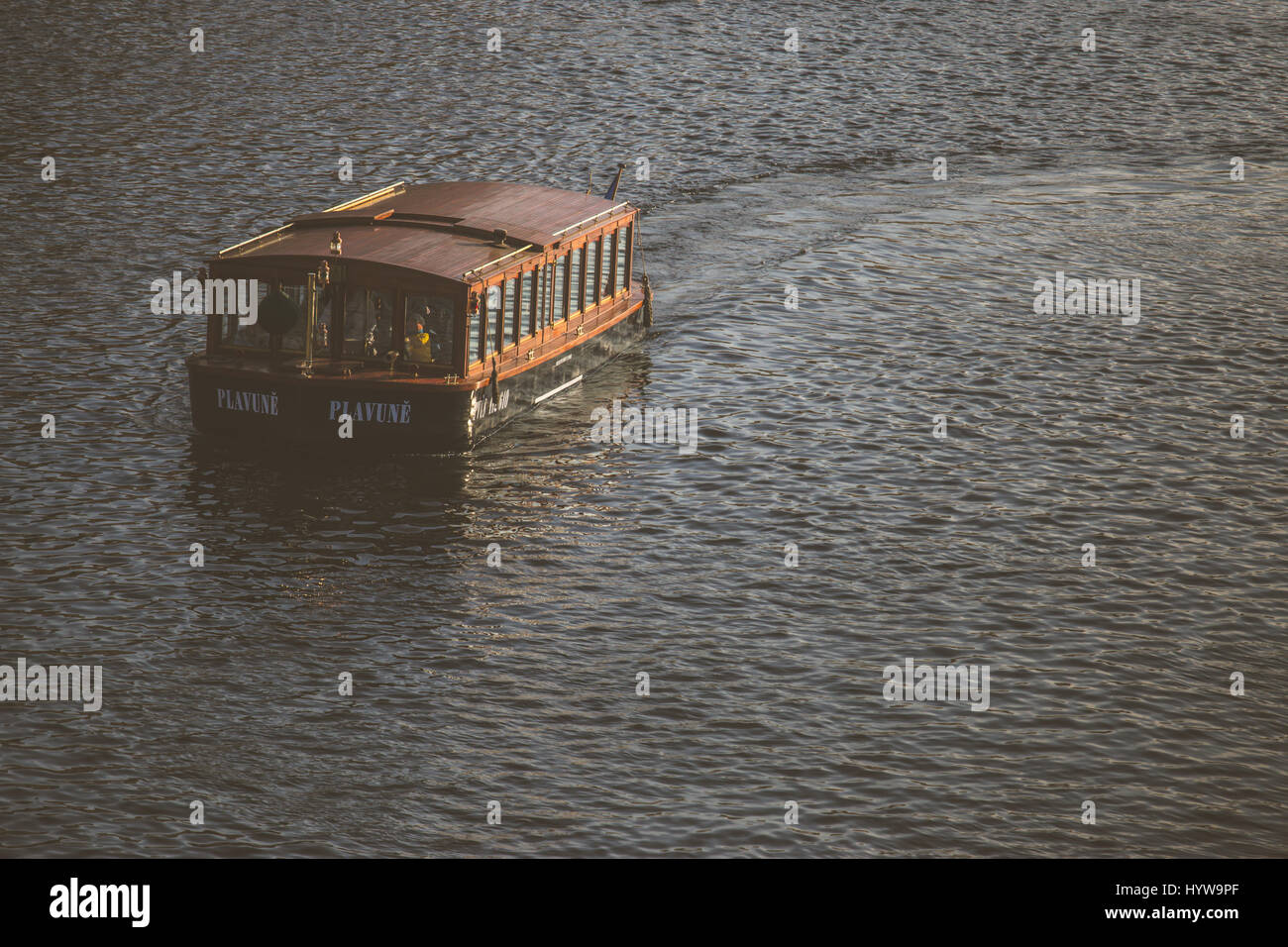 Bootstour in Prag Stockfoto