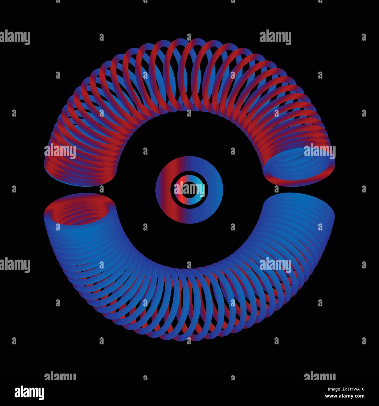 Neon-Kreis Stock Vektor