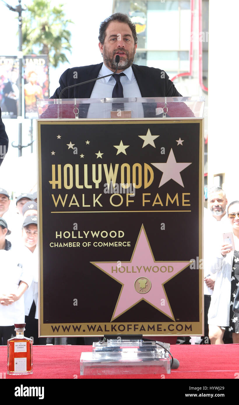 Hollywood, Ca. 26. April 2017. Brett Ratner als Chef Wolfgang Puck wird in Hollywood, Kalifornien am 26. April 2017 mit einem Stern auf dem Hollywood Walk of Fame geehrt. Bildnachweis: Fs/Medien Punch/Alamy Live-Nachrichten Stockfoto