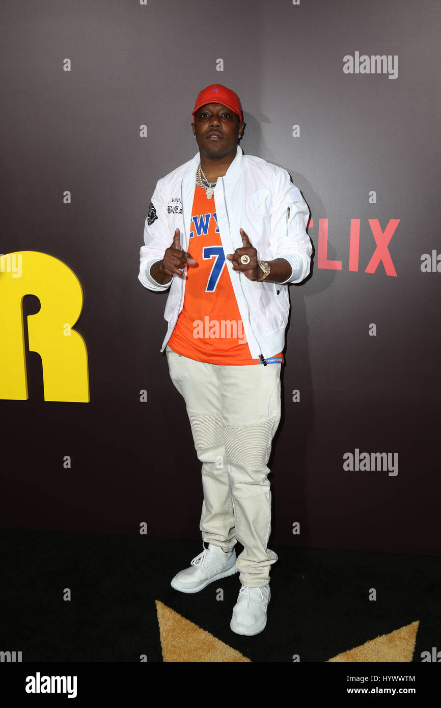 Los Angeles, USA. 6. April 2017. Mason '' Mase '' Betha, ...die Premiere von Netflix "Sandy Wexler". Bildnachweis: PMA/AdMedia Credit: Pma/AdMedia/ZUMA Draht/Alamy Live-Nachrichten Stockfoto