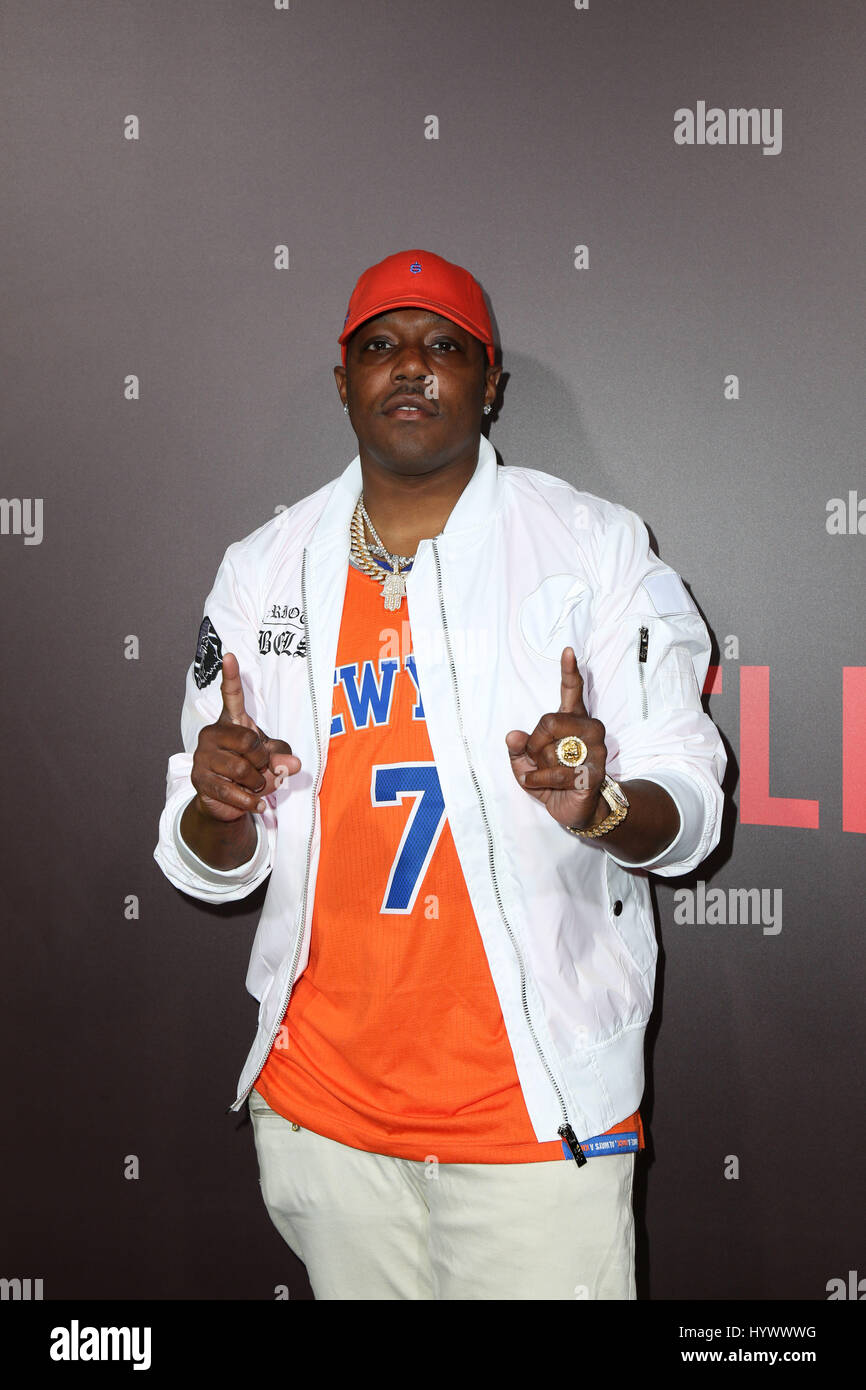 Los Angeles, USA. 6. April 2017. Mason '' Mase '' Betha, ...die Premiere von Netflix "Sandy Wexler". Bildnachweis: PMA/AdMedia Credit: Pma/AdMedia/ZUMA Draht/Alamy Live-Nachrichten Stockfoto