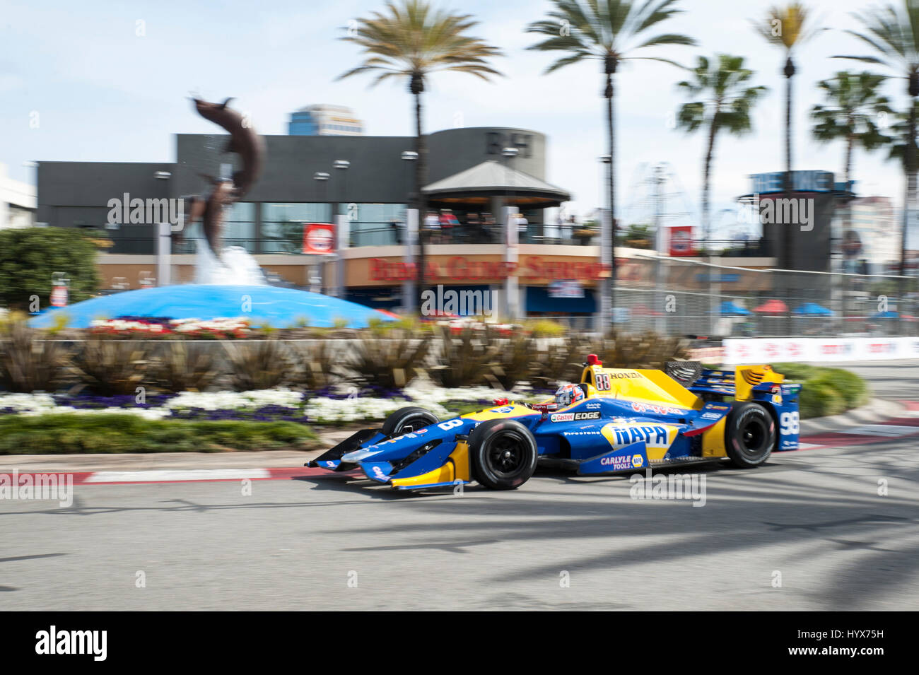 Der Grand Prix von Long Beach, Freitag Training Stockfoto