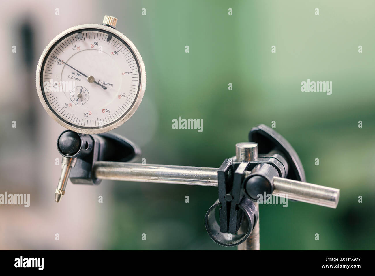 Instrument zur präzisen Messung, Mikrometer, schließen sich Stockfoto
