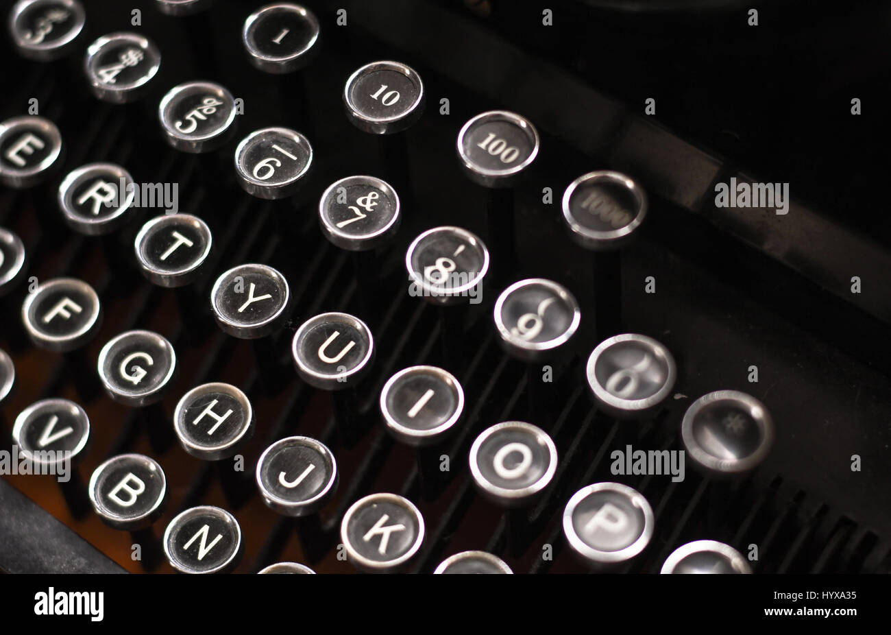Vintage Schreibmaschinentastatur Stockfoto