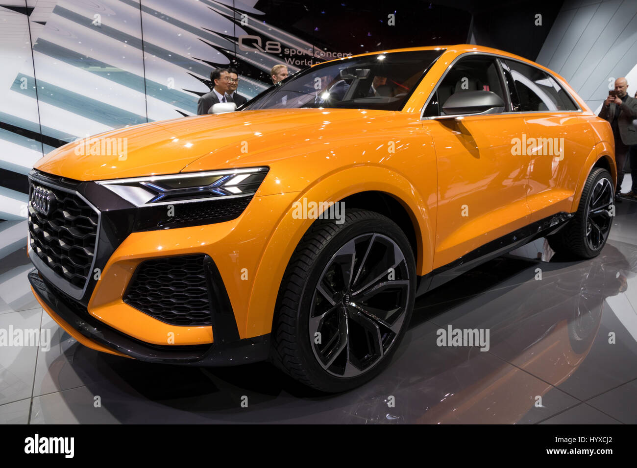 Genf, Schweiz - 7. März 2017: Neuer Audi Q8 Konzept Sportwagen auf der 87. Genfer Autosalon vorgestellt. Stockfoto