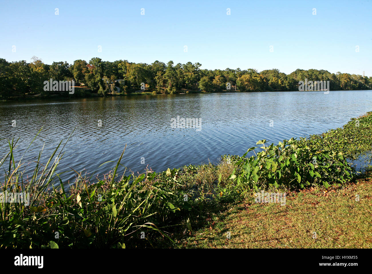 Szenen in Augusta, Georgia - Lake Olmstead Stockfoto Szenen in Augusta, Georgia - Lake Olmstead Stockfoto