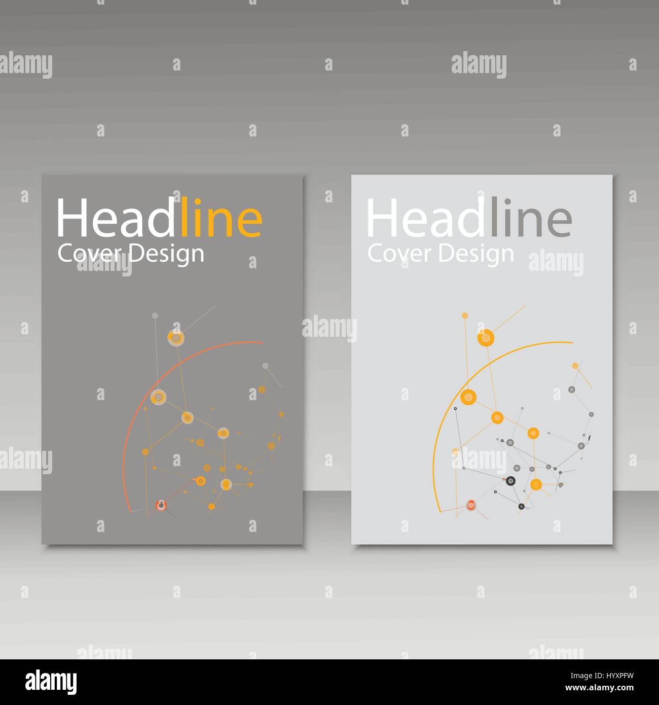 Vektor abstrakte molekulare Struktur. Broschüre-Template-design Stock Vektor