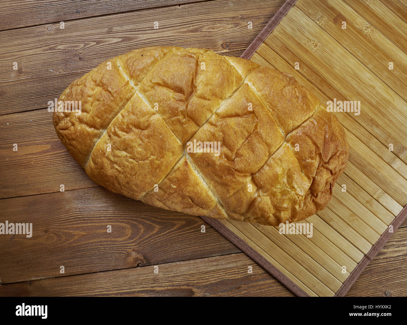 Nan-e-Barbari – persische Brot.-gebackenes Fladenbrot gefunden in den Küchen von zentral- und Südasien Stockfoto