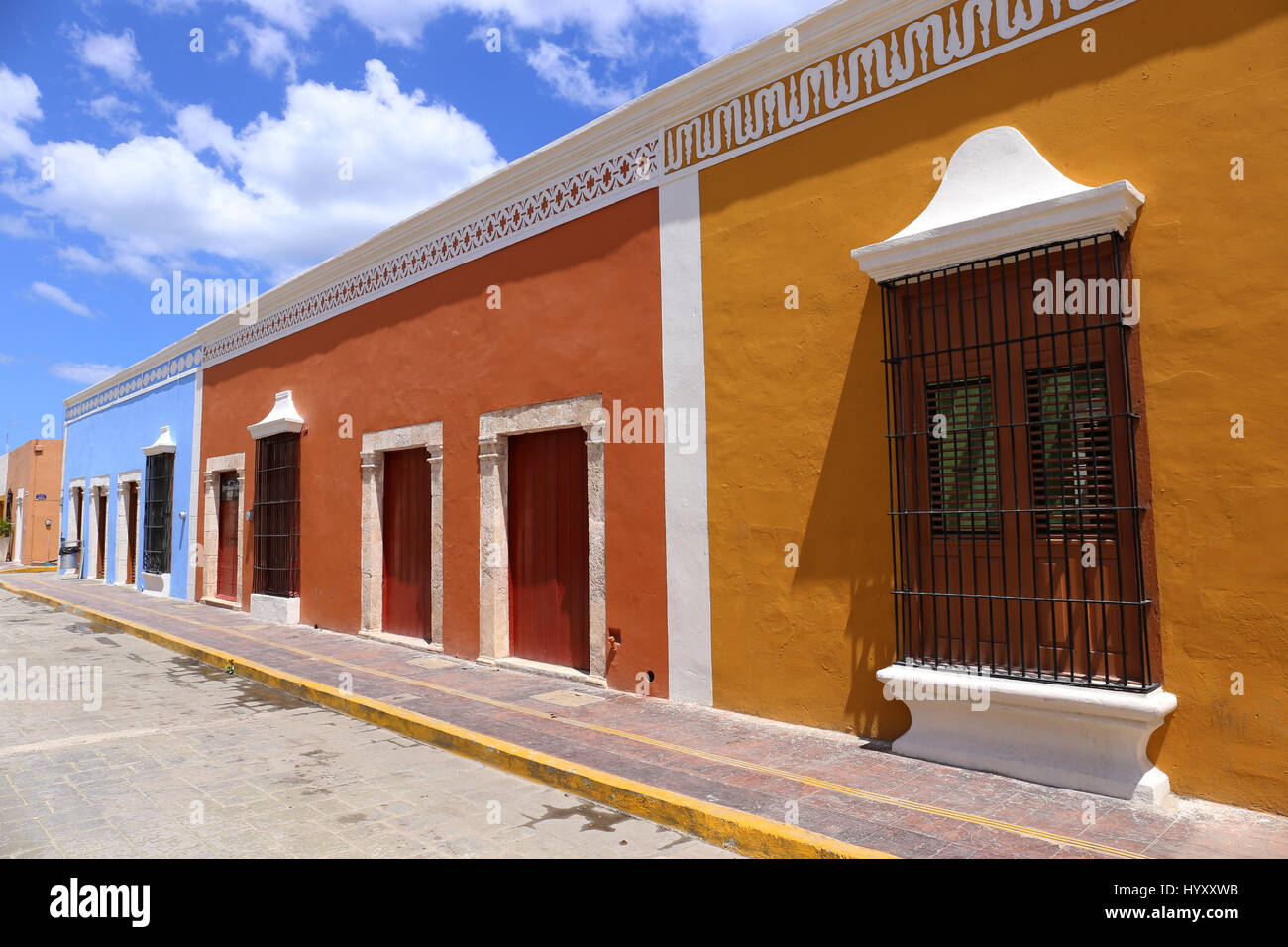 Campeche Stadt Kolonialarchitektur, Yucatan, Mexiko Stockfoto