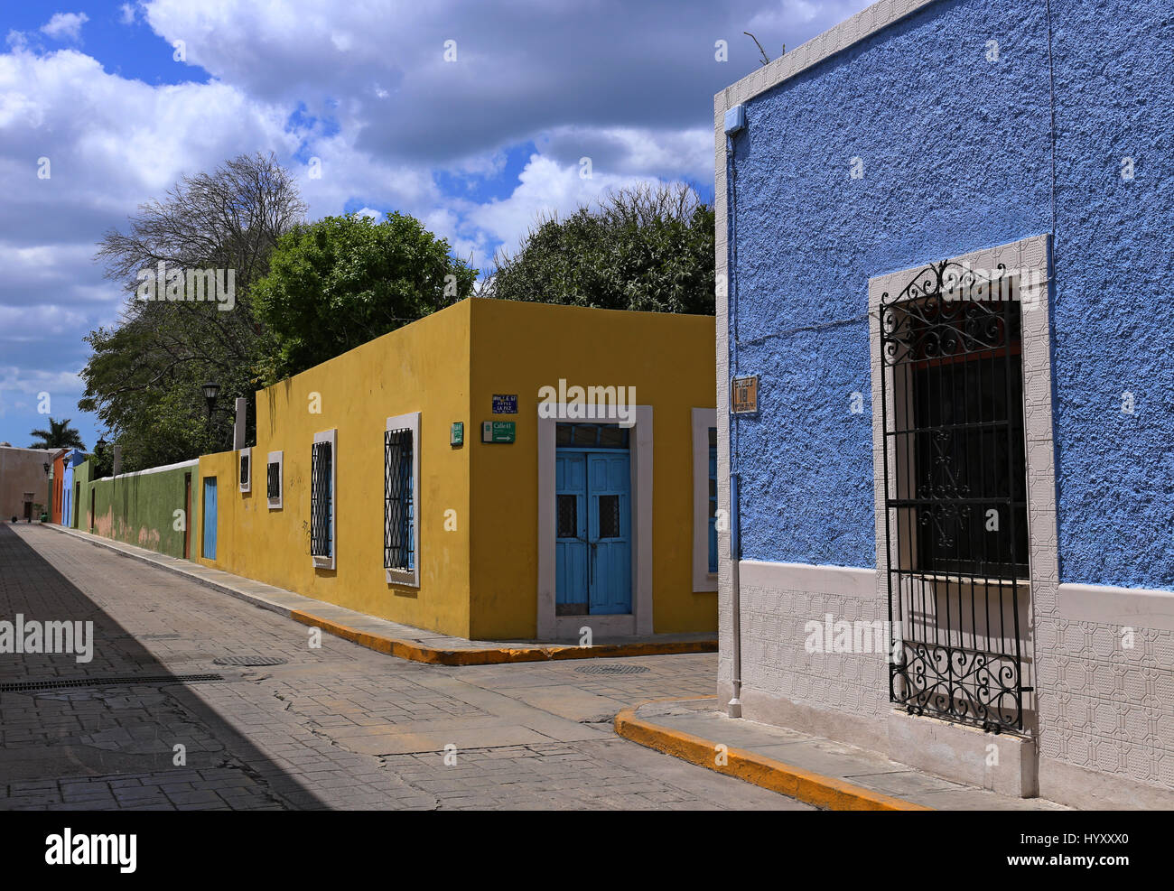 Campeche Stadt Kolonialarchitektur, Yucatan, Mexiko Stockfoto