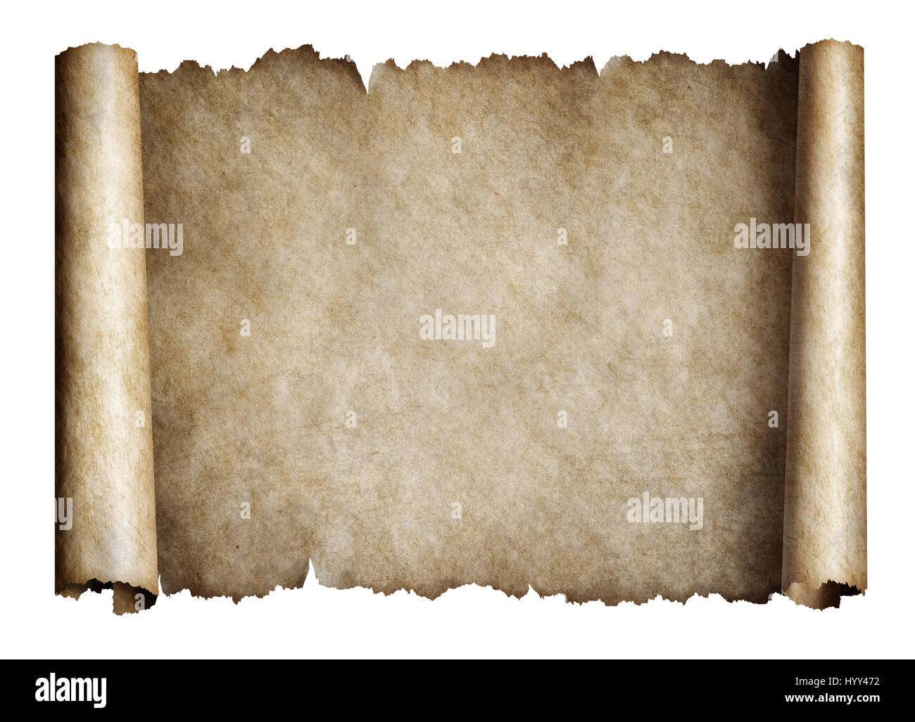 Alte Manusript Scroll oder Pergament Stockfoto
