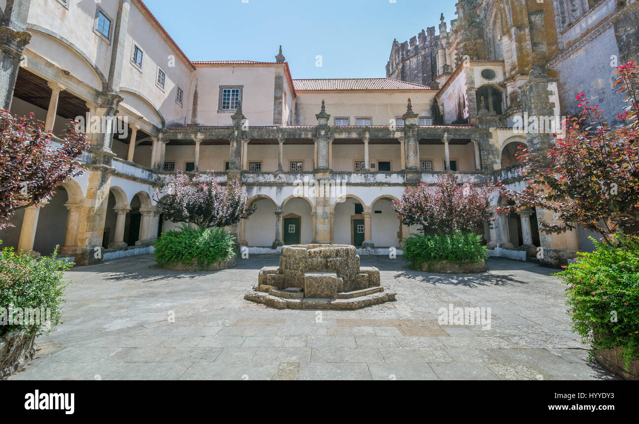 Kreuzgang im Convento de Cristo, Tomar, Portugal 3. Juli 2016 Stockfoto