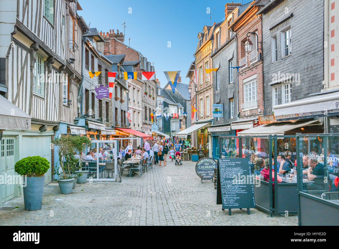 Honfleur in einem Frühling Nachmittag, Normandie, Mai-03-2016 Stockfoto