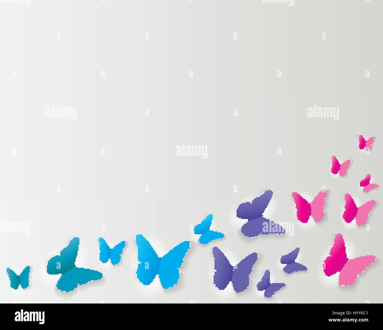 Abstrakte Scherenschnitt Schmetterling Hintergrund heraus. Vektor