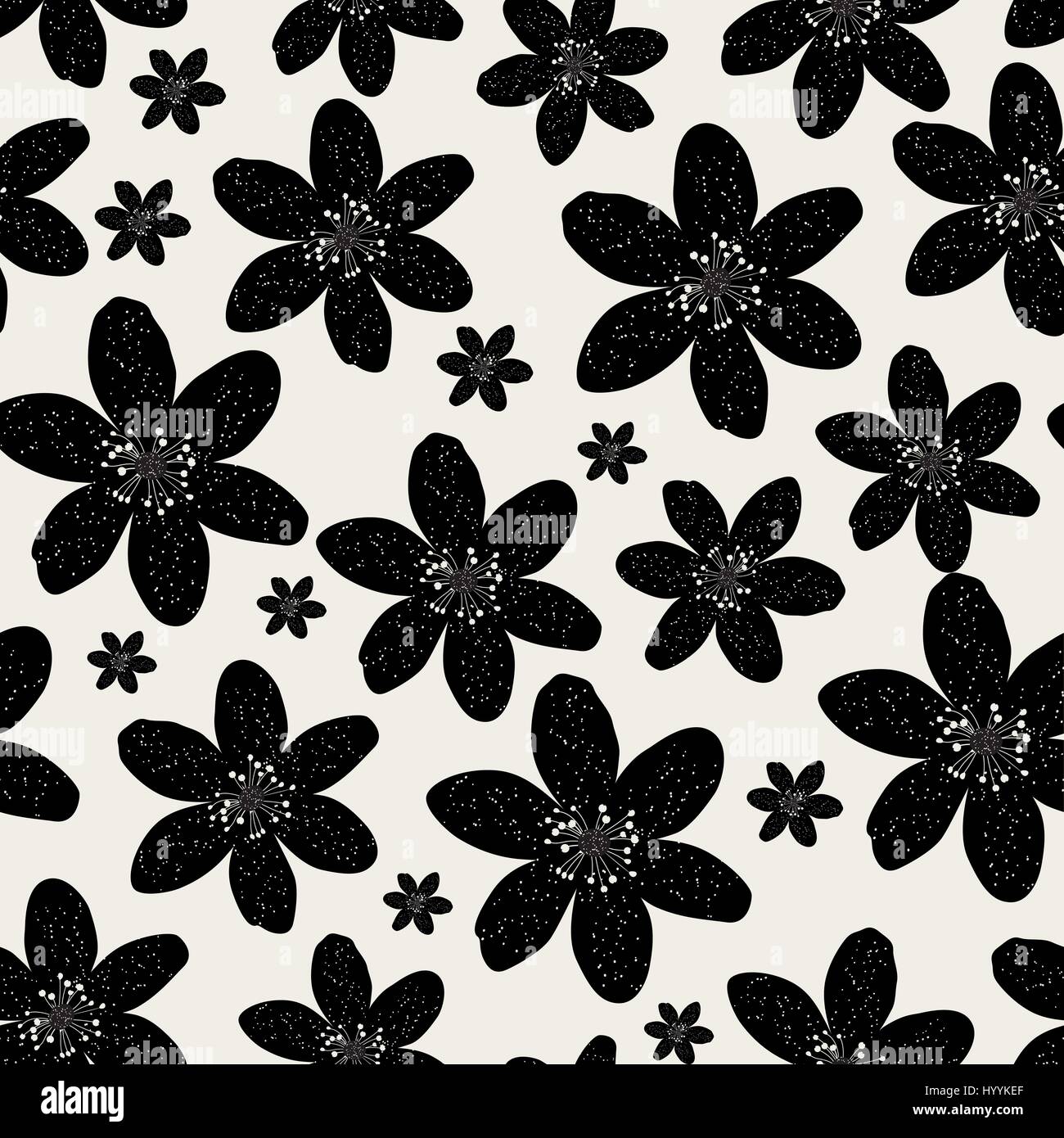 Abstrakte natürliche Musterdesign Hintergrund mit Blumen. Vecto Stock Vektor