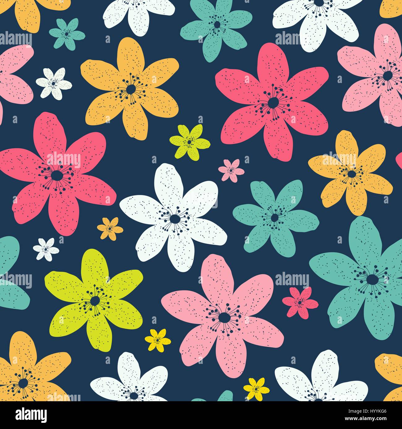 Abstrakte natürliche Musterdesign Hintergrund mit bunten Flowe Stock Vektor