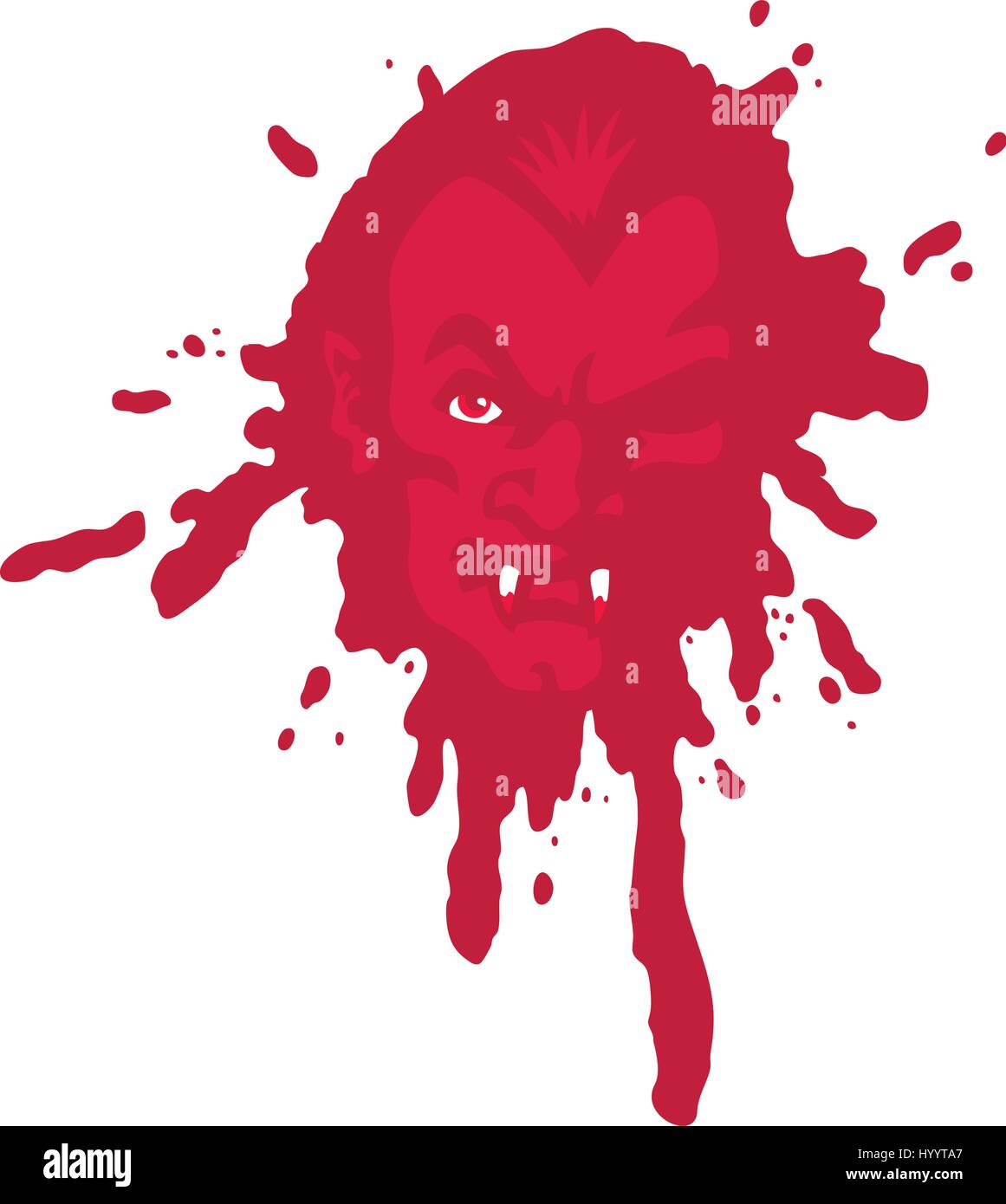 Vampir. Vektor-Illustration. Stock Vektor