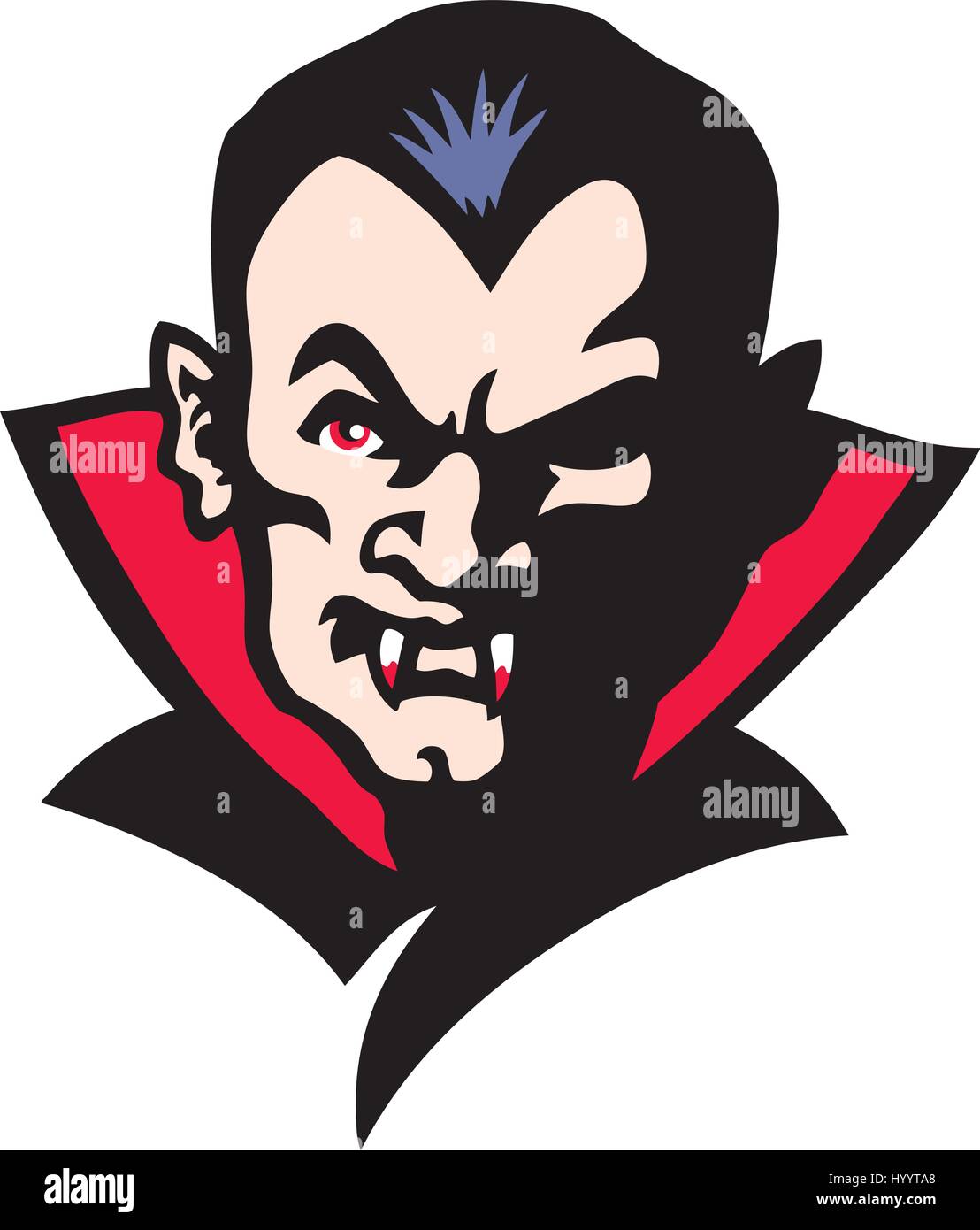 Vampir. Vektor-Illustration. Stock Vektor
