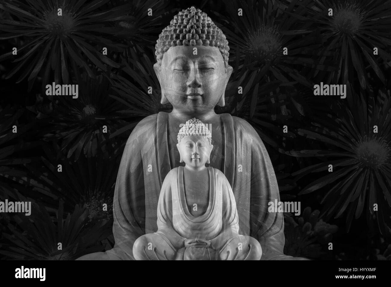 Buddha Skulptur 佛/像/佛像 Stockfoto