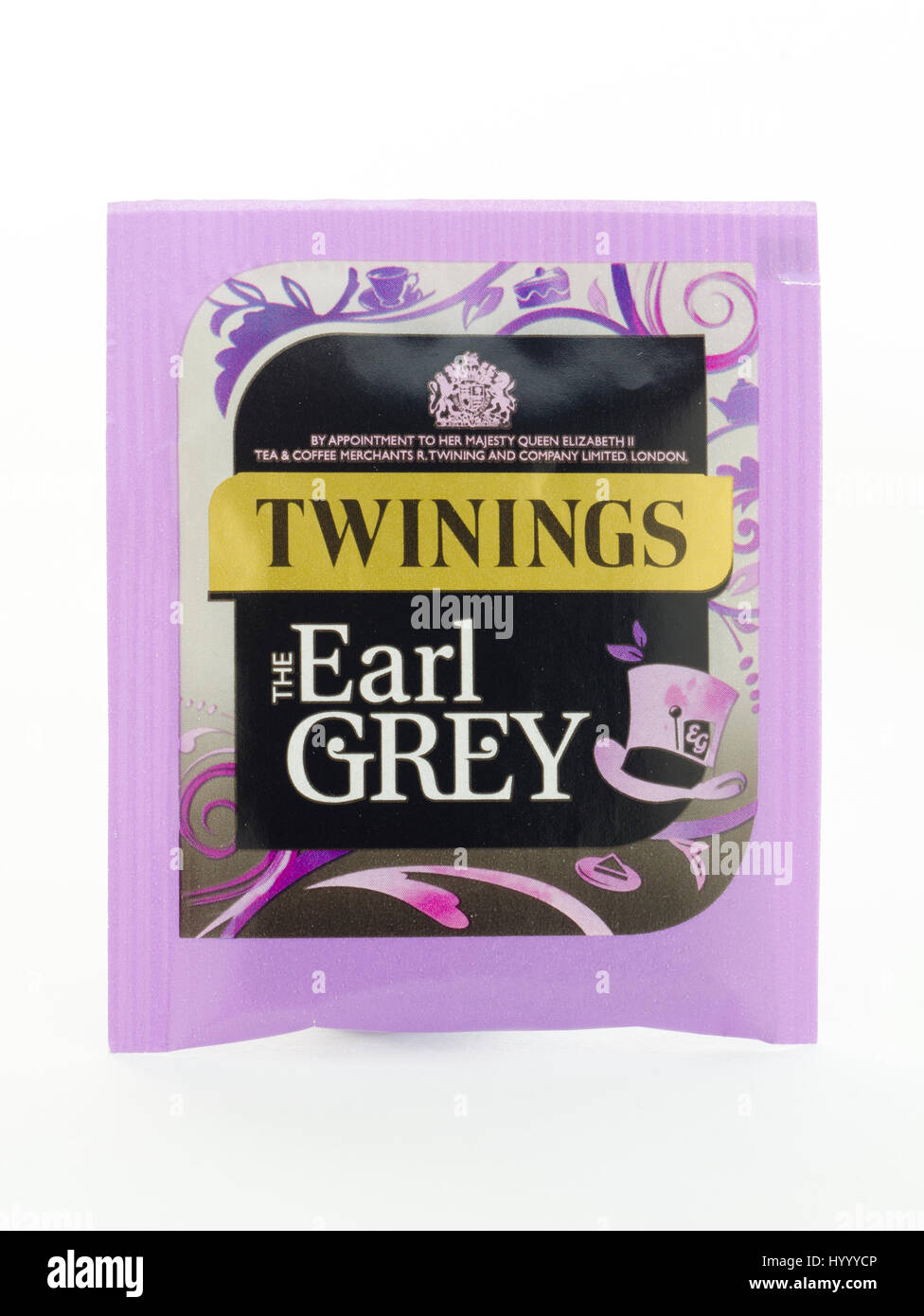 Paket mit Twinings Earl Grey Tea Stockfoto