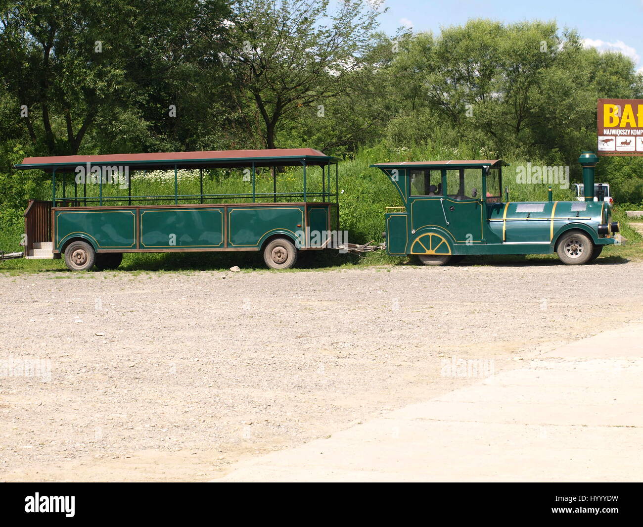 Touristischen Fahrzeug in Janowiec, Polen Stockfoto
