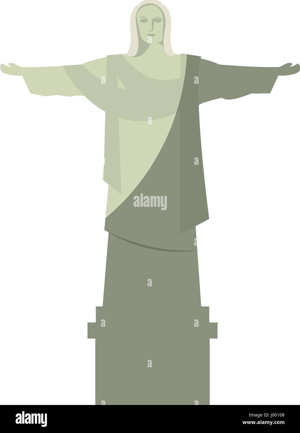 Corcovado Christus isoliert Symbol Vektor-Illustration-Design Stock Vektor