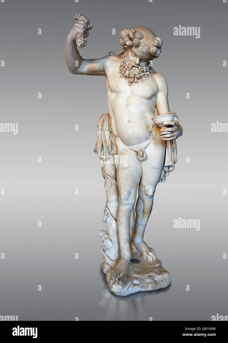 "Silen betrunken" - 2. Cent AD römischen Statue, Marmor von Paros. Inv, Herr 343 oder MA 291, Louvre Museum in Paris Stockfoto