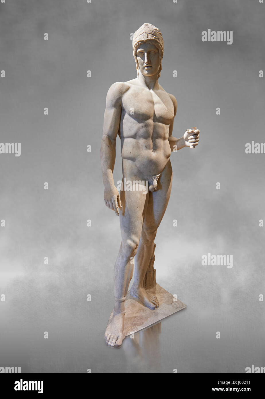 seine oder 2. % AD römische Statue bekannt als The Ares Borghese.  Inv-Nr. Herr 373 (gewöhnlich keine Ma 370), Louvre-Museum, Paris. Stockfoto