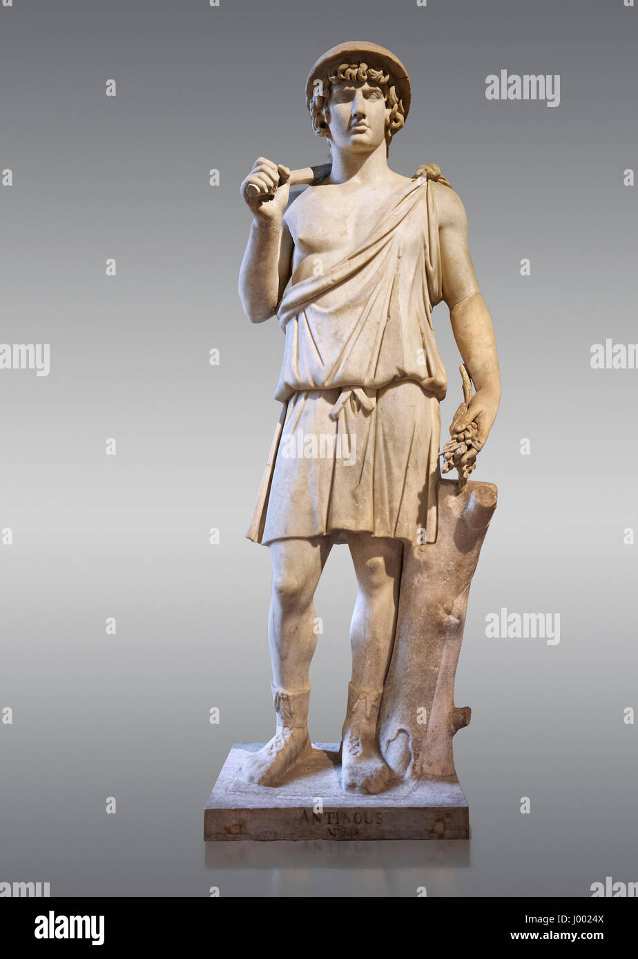 Römische Tatue Antonius als Quellen genannt. Richelieu Sammlung, Inv-Nr. MR 73 oder Ma 5781, Louvre-Museum, Paris. Stockfoto