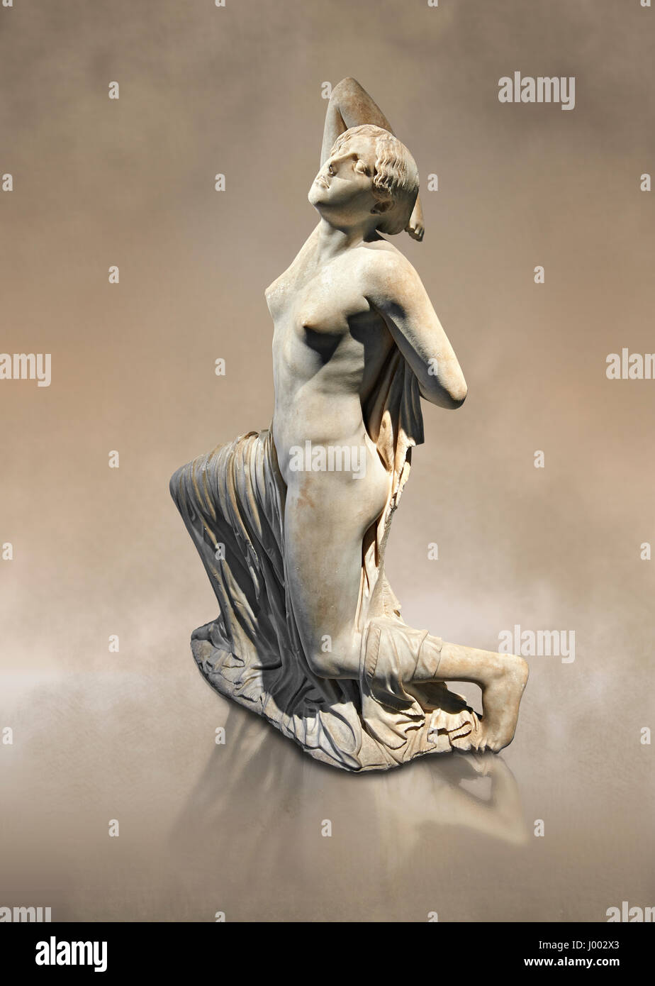 5. Jahrhundert v. Chr. griechische Statue von einer Niobid aus der Horti Sallustiani, Inv 72274, das römische Nationalmuseum, Rom, Italien Stockfoto 5. Jahrhundert v. Chr. griechische Statue von einer Niobid aus der Horti Sallustiani, Inv 72274, das römische Nationalmuseum, Rom, Italien Stockfoto