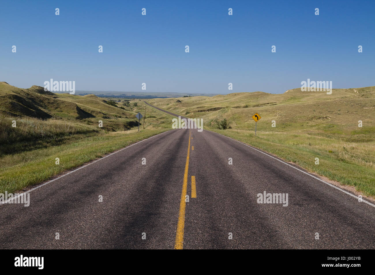 Nebraska Autobahn landschaftlich Stockfoto