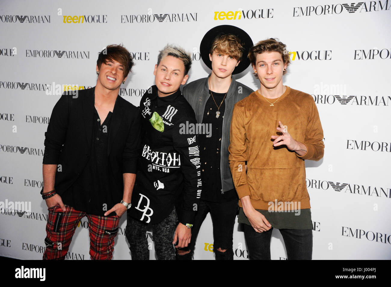 Band nach Romeo besuchen die Teen Vogue Young Hollywood Thema Party am 2. Oktober 2015 in Beverly Hills, Kalifornien. Stockfoto