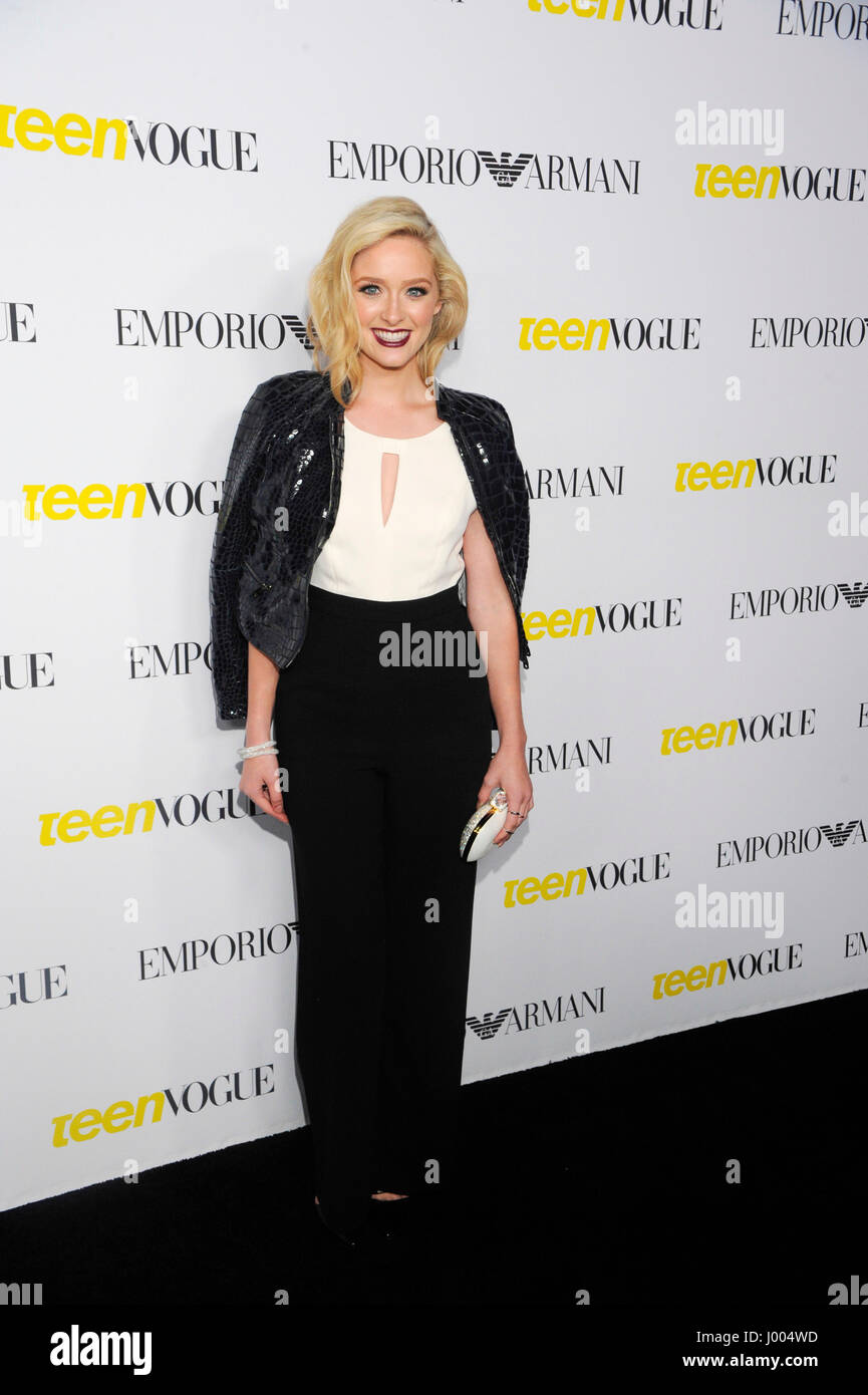Greer Grammer besucht die Teen Vogue Young Hollywood Thema Party am 2. Oktober 2015 in Beverly Hills, Kalifornien. Stockfoto