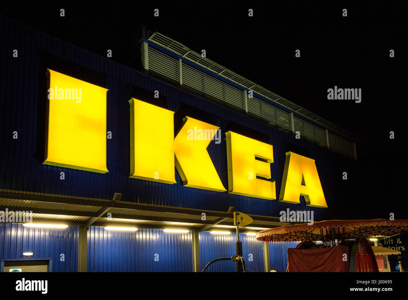 Ikea Zeichen außerhalb Wembley Superstore, London, UK Stockfoto