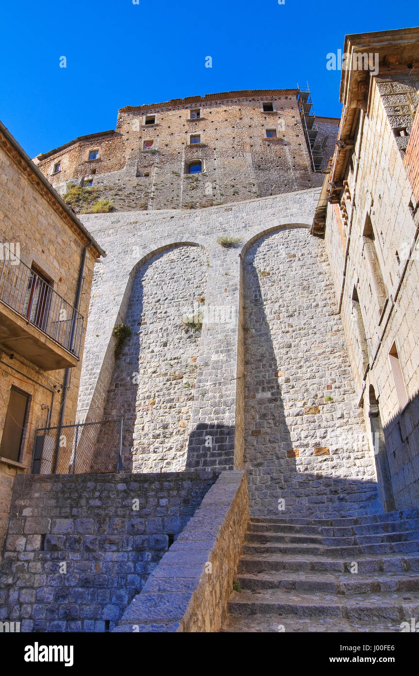 Burg von Cancellara. Basilikata. Italien. Stockfoto