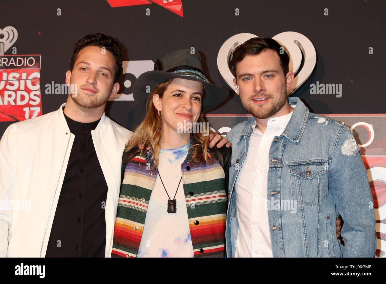 Los Angeles, CA, USA. 5. März 2017. LOS ANGELES - MAR-5: Pete Nappi, Samantha Ronson, Ethan Thompson, Ocean Park Pattsituation auf 2017 iHeart Music Awards am 5. März 2017 in Los Angeles, CA Kredit Forum: Kathy Hutchins / via ZUMA ZUMA-Draht/Wire/Alamy Live News Stockfoto