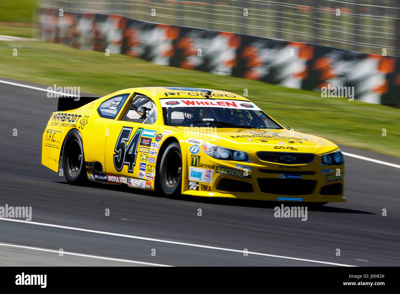 Valencia, Spanien. 8. April 2017. Valencia, ESPANA - März 2017: Tag während der NASCAR WHELEN EURO Serie Rennen 1 ELITE 1 in Circuit Ricardo Tormo, Cheste, Valencia, Spanien. : Bildnachweis Cronos/Omar Arnau: Cronos/Alamy Live-Nachrichten Stockfoto